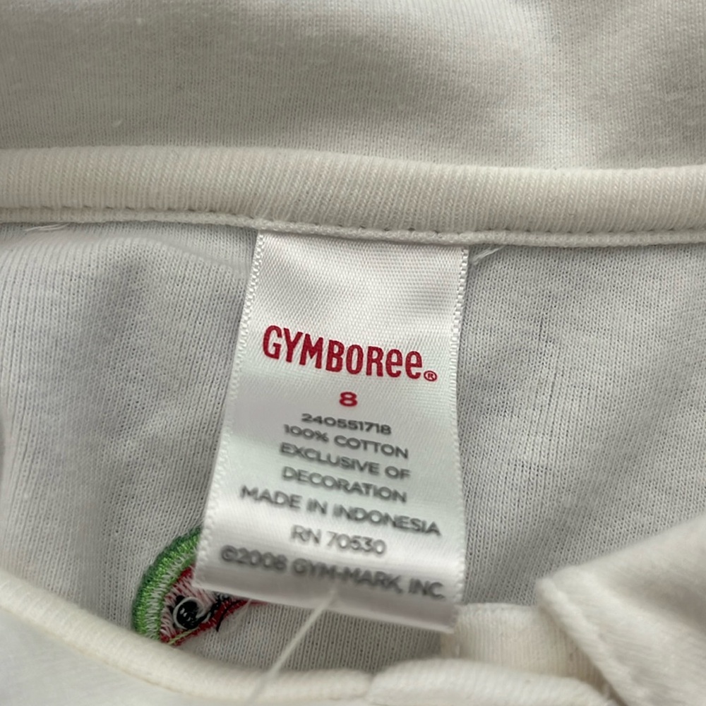 NWT Gymboree Watermelon White Short Sleeve Collared Shirt. Size 6. - Picture 5 of 6
